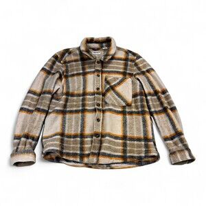 Timberland Men's Plaid Flannel Shacket Jacket Size L
